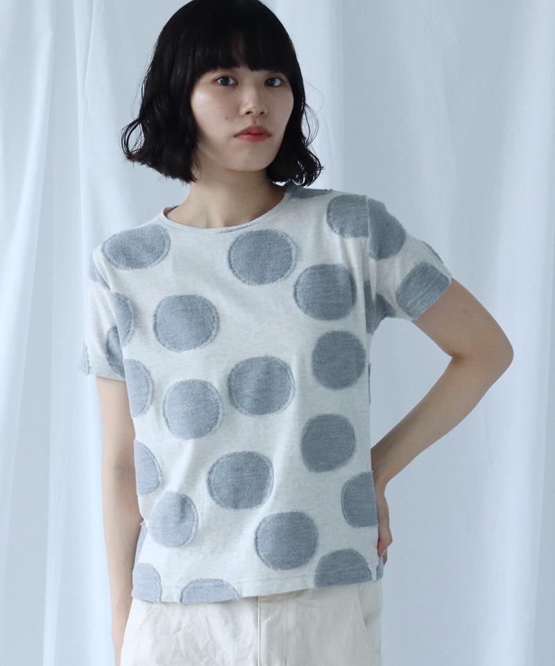 BIG DOT ジャガード　Ｔシャツ（Lene non finito）
