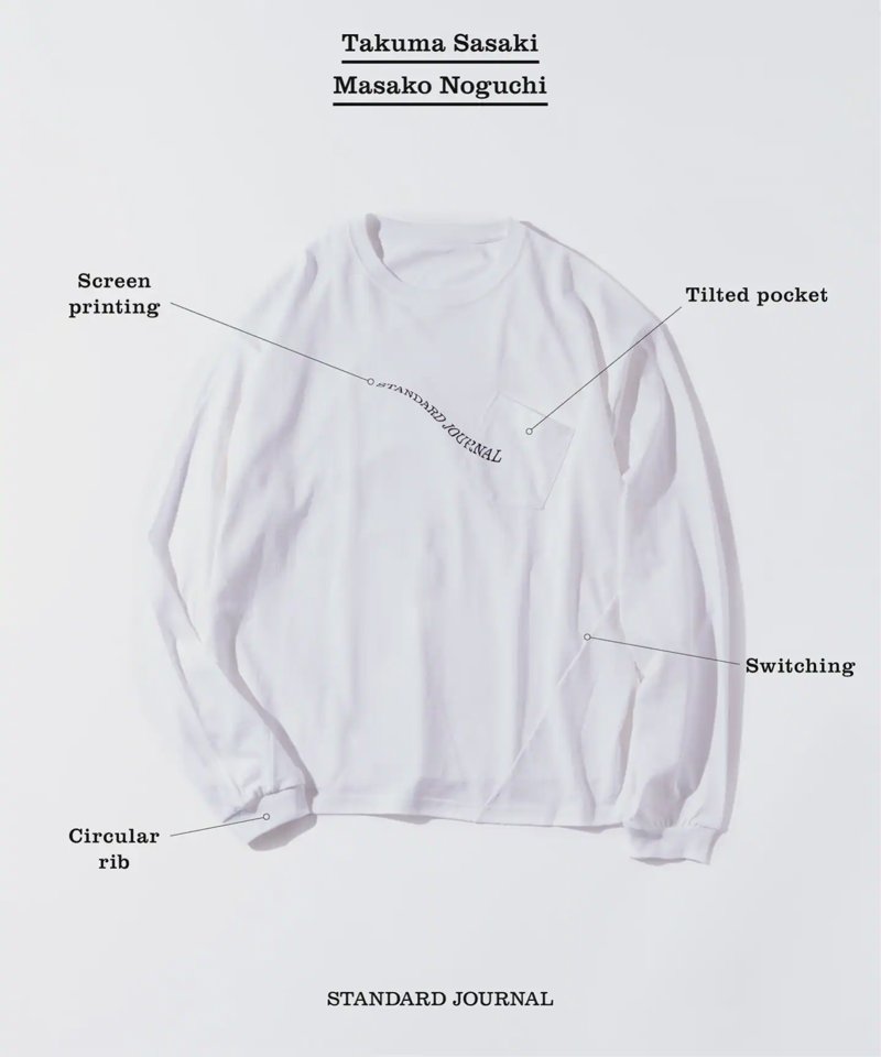 【STANDARD JOURNAL / スタンダード ジャーナル】by SASAKI NOGUCHI Long Sleeve（JOURNAL STANDARD）