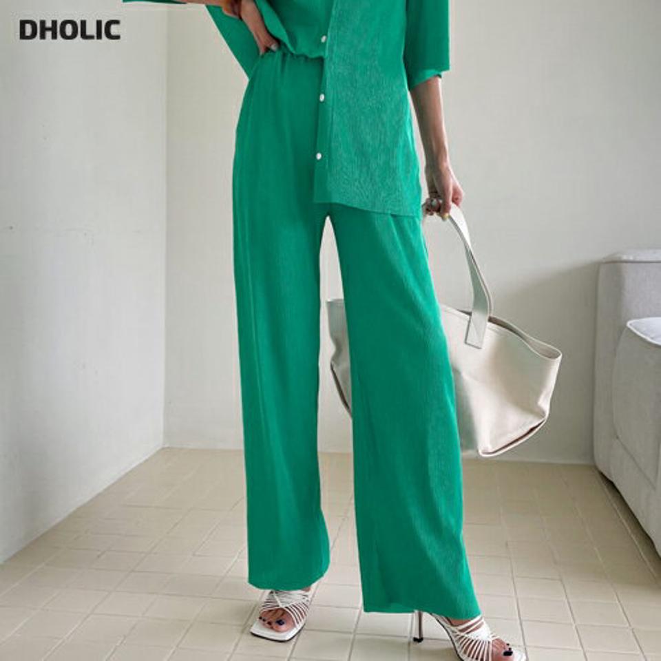 プリーツパンツ・全3色・t62556 レディース 【pt】韓国 ファッション ボトムス ロング ロングパンツ プリーツ ワイド ストレート ルーズ 体型カーバー 細身 着痩せ ゆったり オフィスカジュアル 夏 春