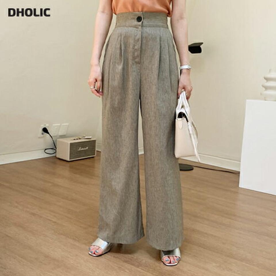 ワイドフレアパンツ・全3色・t69606 レディース 【pt】パンツ ズボン ロングパンツ フレア ワイド 単色 無地 シンプル タック 大人 オフィスカジュアル 春 夏 韓国 ファッション ハイホリHIHOLLI