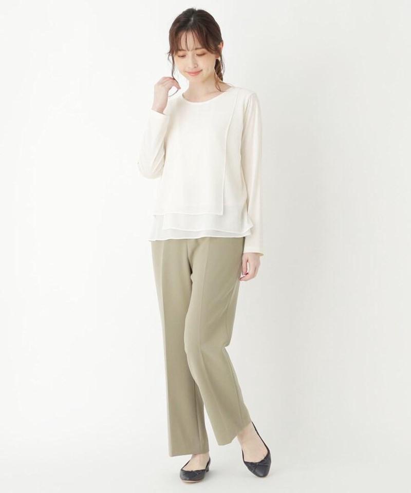 シフォンレイヤードプルオーバー