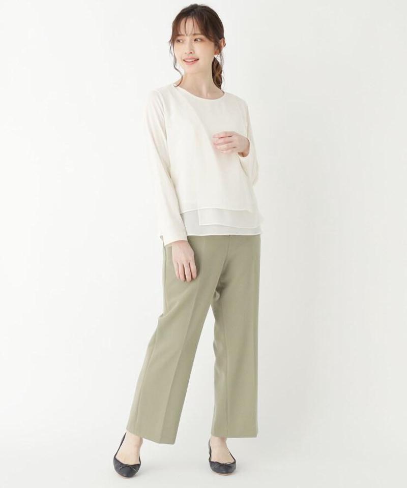 ダブルクロスワイドテーパードパンツ