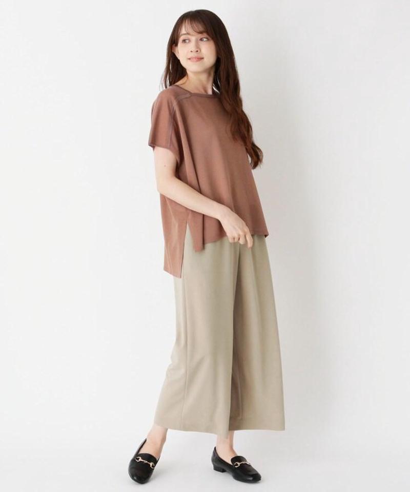 ｢Lサイズ｣グログランドロストワイドパンツ