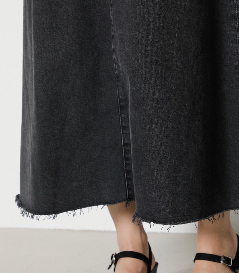 FLARE DENIM LONG SKIRT/フレアデニムロングスカート