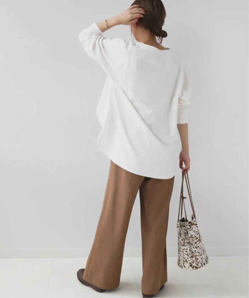 コットンロゴプリントロングスリーブTEE◆（JOURNAL STANDARD relume）