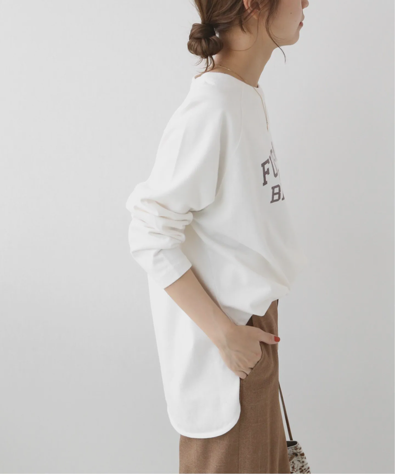 コットンロゴプリントロングスリーブTEE◆（JOURNAL STANDARD relume）