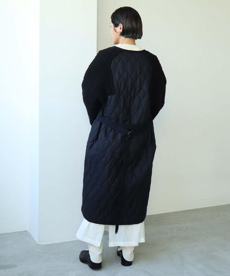 〇ニット × キルティングコート（cardo fabrica）