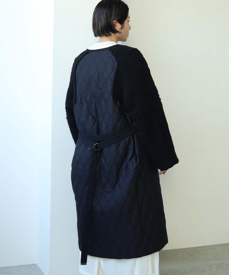 〇ニット × キルティングコート（cardo fabrica）