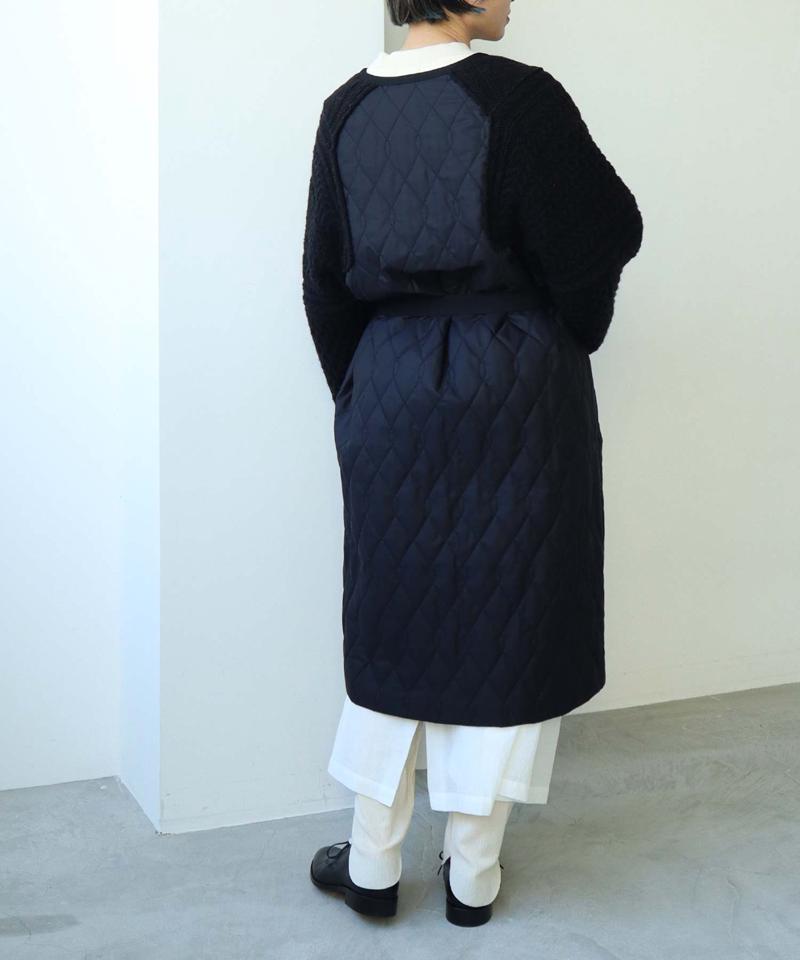 〇ニット × キルティングコート（cardo fabrica）