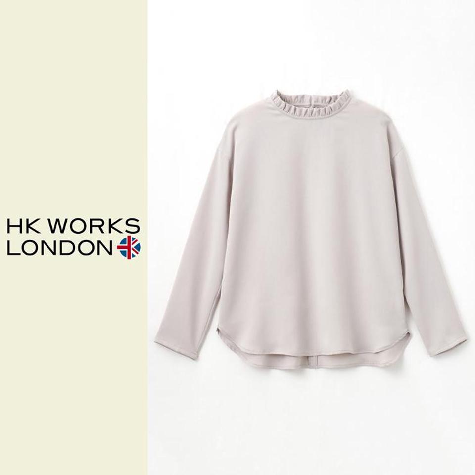 レディース　フリルネックブラウス（HK　WORKS　LONDON）