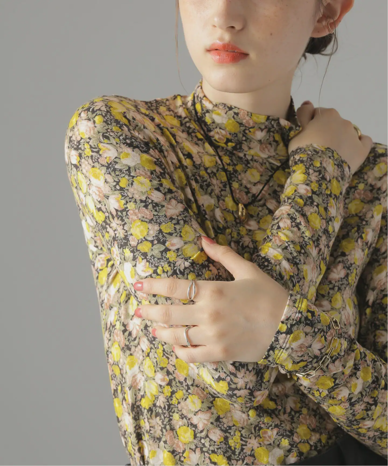 【leur logette/ルールロジェット】MATISSE FLOWER PRINT TOP：カットソー（JOURNAL STANDARD）