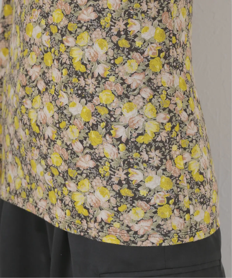 【leur logette/ルールロジェット】MATISSE FLOWER PRINT TOP：カットソー（JOURNAL STANDARD）