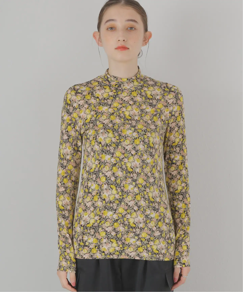【leur logette/ルールロジェット】MATISSE FLOWER PRINT TOP：カットソー（JOURNAL STANDARD）