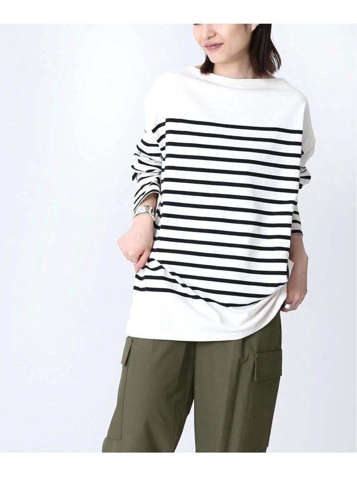 <<別注>>【Leminor/ルミノア】FOR L'ESSAGE ナバルボーダーカットソー◆（JOURNAL STANDARD L'ESSAGE）
