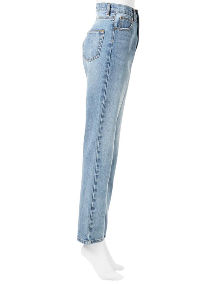 ハイウエストストレートデニムパンツ
