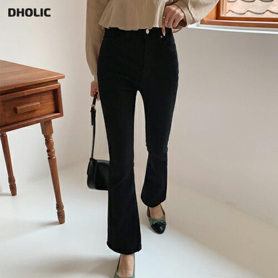 フレアパンツ・全1色・t65790 レディース 【pt】韓国ファッション ボトムス ロング ロングパンツ ベーシック 美脚 スキニー フレア ハイウエスト コット フィット タイト 着痩せ オフィスカジュアル 夏 春