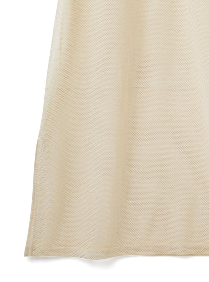 メッシュロングワンピースXフロントロゴTシャツセット