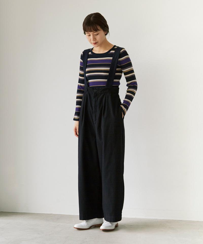 ○サーバス起毛製品染　 ショルダーパンツ（note et silence.）