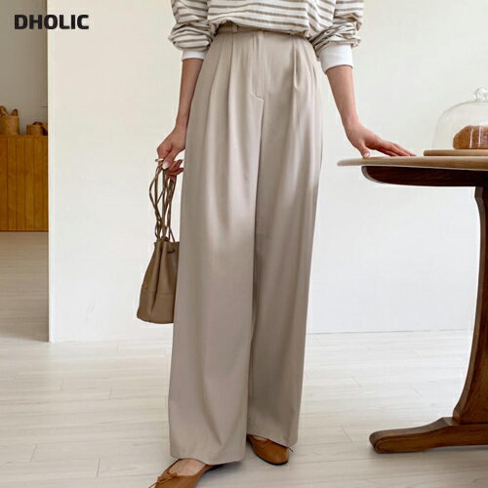 ワイドスラックスパンツ・全3色・t57967 レディース 【pt】韓国ファッション ボトムス ロング ロングパンツ ベーシック スラックス ワイド ストレート 美脚 スリム 体型カバー 着痩せ オフィスカジュアル 夏 春