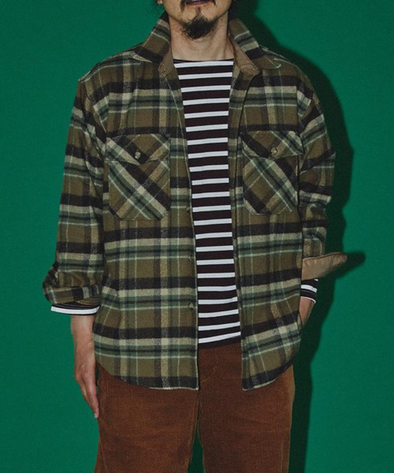 【Attick by Johnbull】ボーダーボートネックTシャツ
