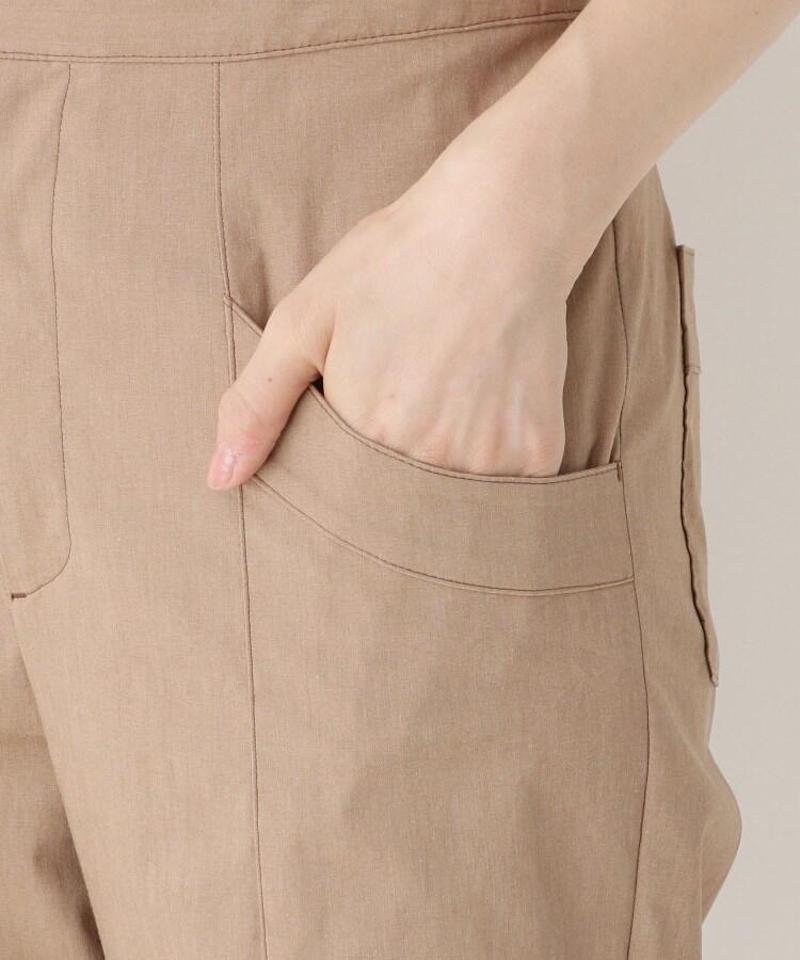 リネン混ベイカーパンツ