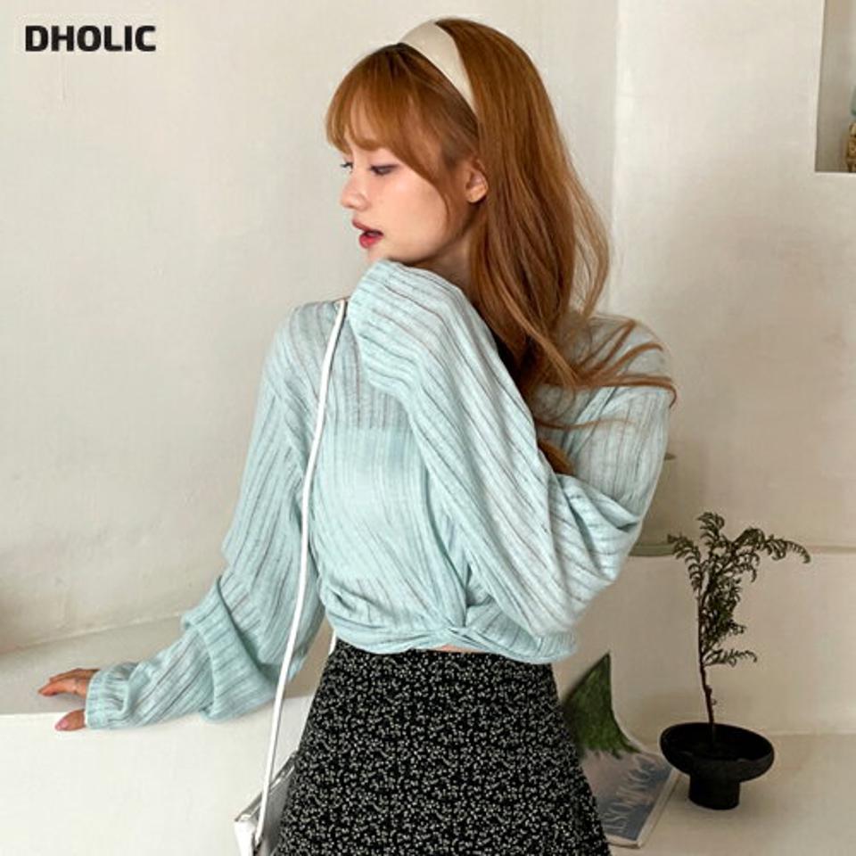 2WAYツイストクロップドTシャツ・全5色・t00581 レディース 【tops】韓国ファッション トップス Tシャツ 長袖 ツイストデザイン リブ 2WAY リネン ラウンドネック スリム クロップド丈 デイリー フェミニン シンプル ガーリー 春 NIJU