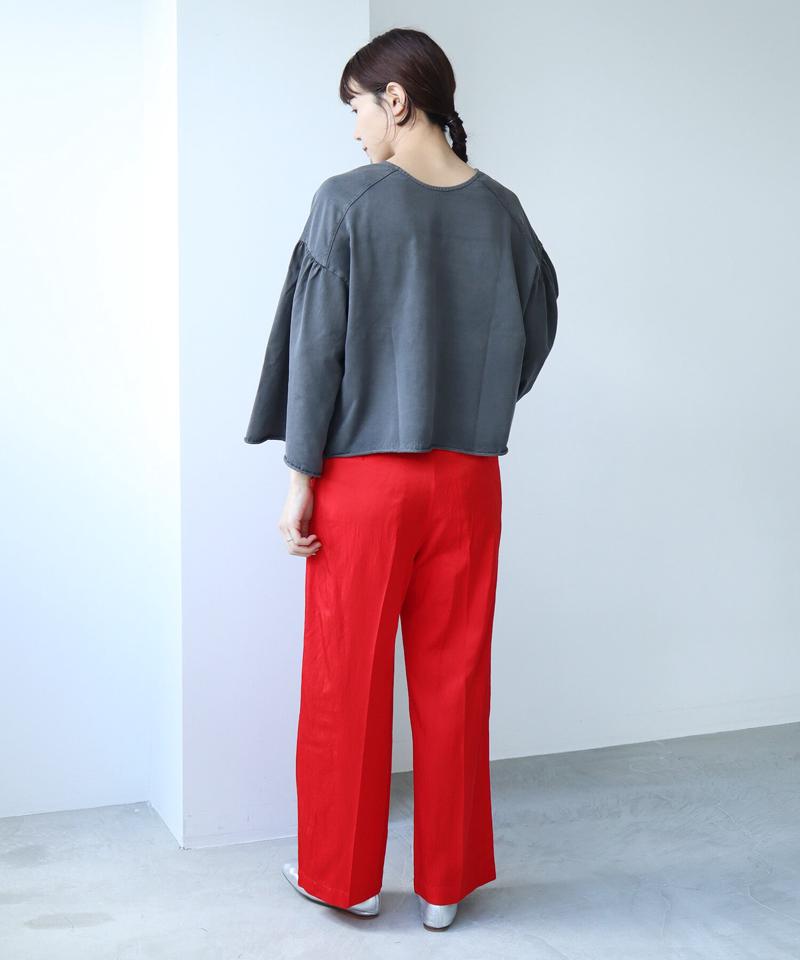 ●クリアスピン製品染め ワイドスリーブ ショートカーディガン（cardo fabrica）