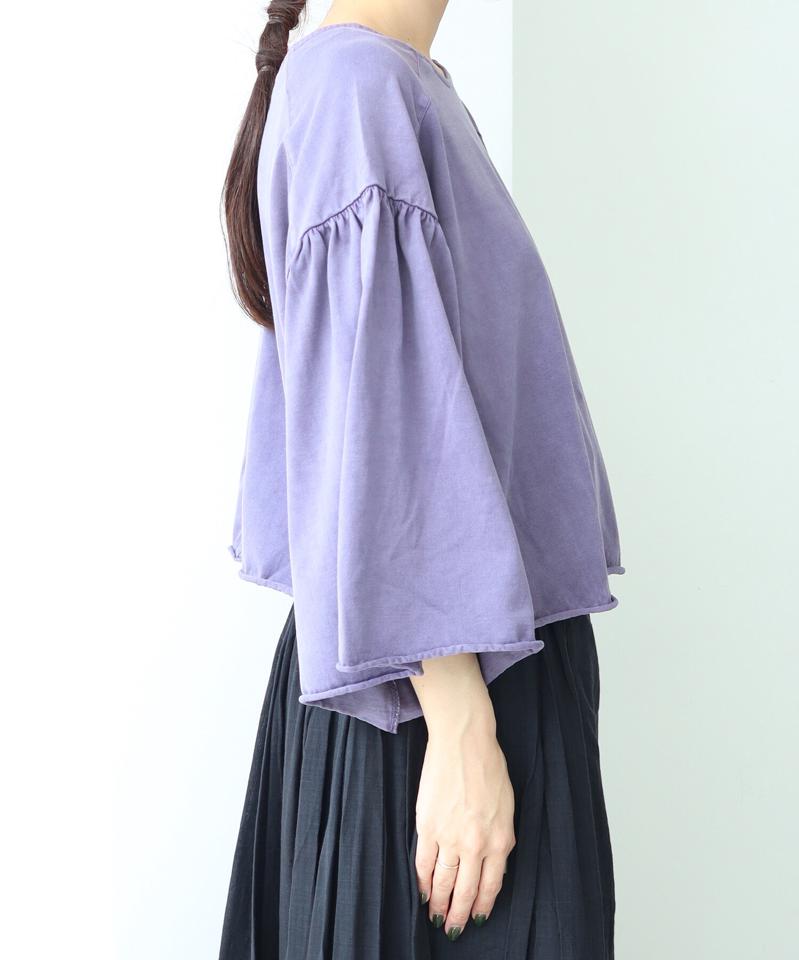 ●クリアスピン製品染め ワイドスリーブ ショートカーディガン（cardo fabrica）
