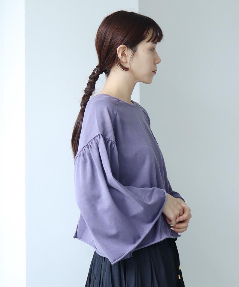●クリアスピン製品染め ワイドスリーブ ショートカーディガン（cardo fabrica）