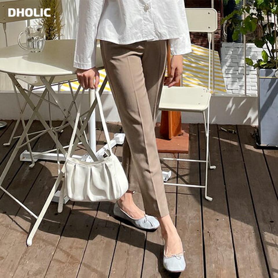 シークレットゴムスラックスパンツ・全3色・b00661 レディース 【pt】韓国ファッション ボトムス パンツ ロング ロングパンツ スラックスパンツ スラックス デイリー ゴム ポケット ベーシック 美脚 足長 細身 着痩せ 春 秋 NIJU