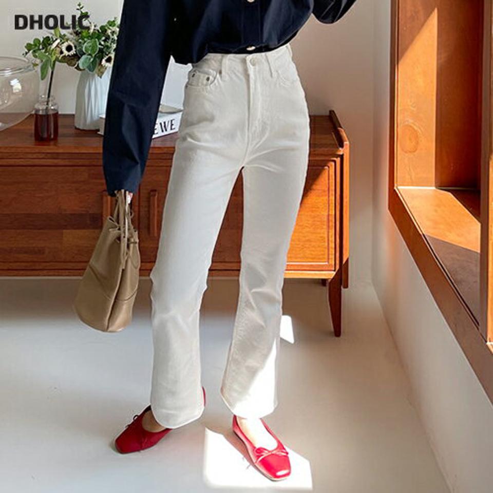 セミフレアパンツ・全2色・t00662 レディース 【pt】韓国ファッション ボトムス パンツ ロング ロングパンツ フレアパンツ フレア ゴム ポケット ベーシック 美脚 足長 細身 着痩せ 体型カバー フェミニン 春 秋 NIJU