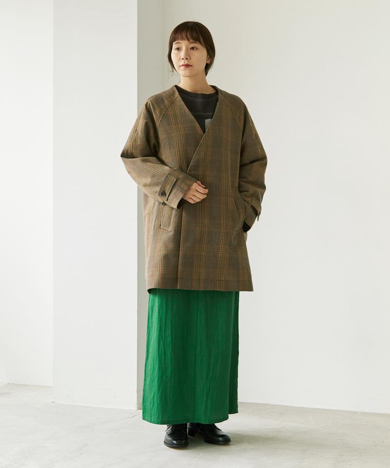〇Woolギャバ近江晒エボダウン ジャケットコート（note et silence.）