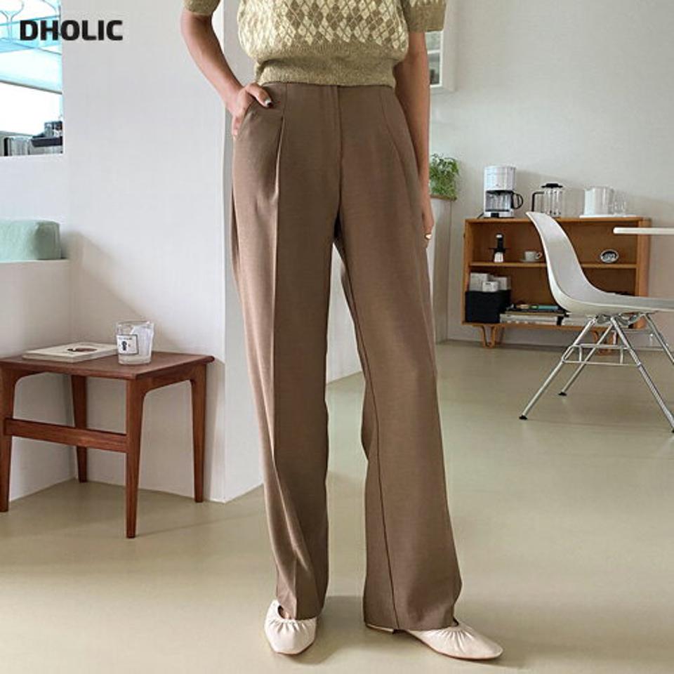ワイドタックスラックス・全3色・b58088 レディース 【pt】韓国ファッション ボトムス ロング ロングパンツ スラックスパンツ スラックス ワイド タック ストレート ベーシック ポケット オフィスカジュアル デイリー 足長 美脚 秋 春