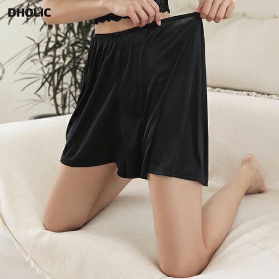 シルキータッチインナーパンツ・全3色・b44808 レディース 【uw】韓国ファッション アンダーウェア ランジェリー 下着 インナー ショートパンツ インナーパンツ ルームウェア シルキー ゴム フィット ベーシック 体型カバー 秋 春