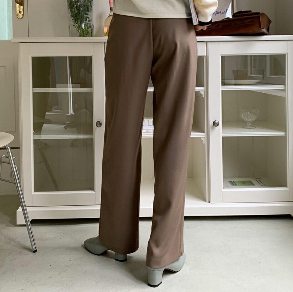 タックワイドスラックス・全3色・t62794 レディース 【pt】韓国 ファッション ボトムス ロング ロングパンツ スラックスパンツ スラックス ワイド タック 体型カバー ポケット カジュアル デイリー 足長 美脚 秋 春