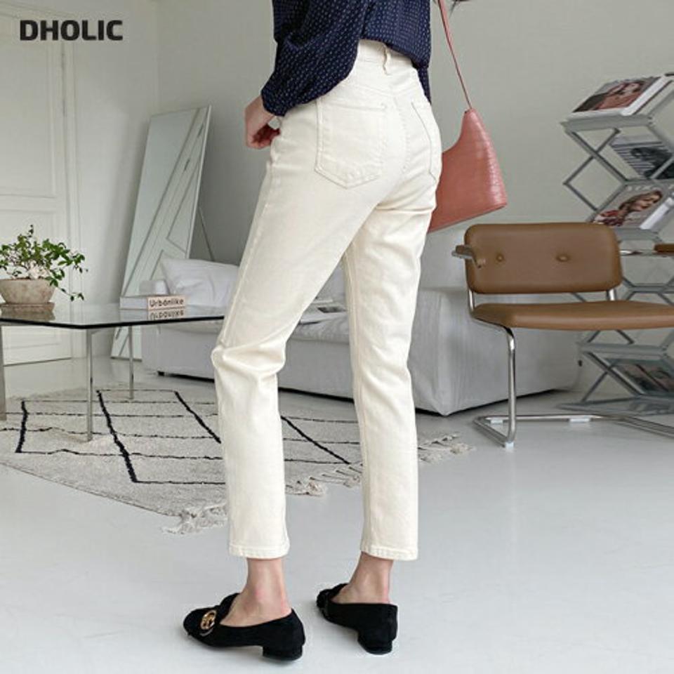 コットン混テーパードパンツ・全4色・t64996 レディース 【pt】韓国ファッション ボトムス パンツ ロング ロングパンツ コットン 混紡 デイリー ポケット ボタン テーパード スリット ベーシック 美脚 足長 細身 着痩せ 春 秋 NIJU