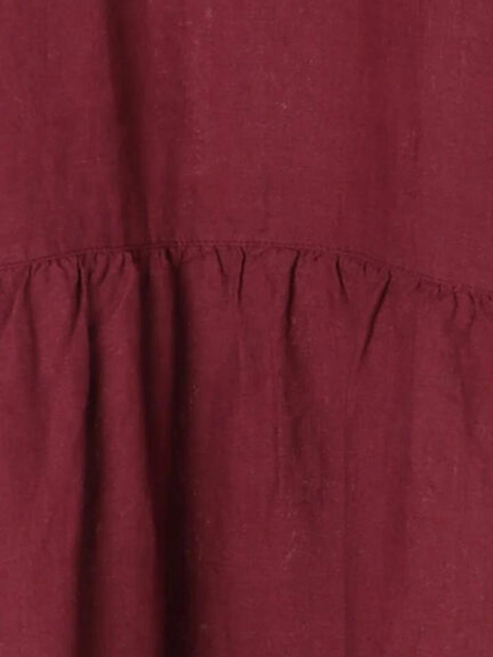 35th【Slowlinen】刺繍ワンピース（Samansa Mos2）