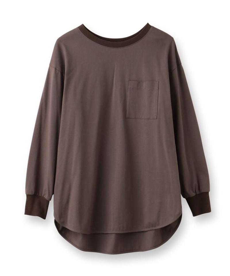 「L」【WEB限定】長袖チュニックTシャツ