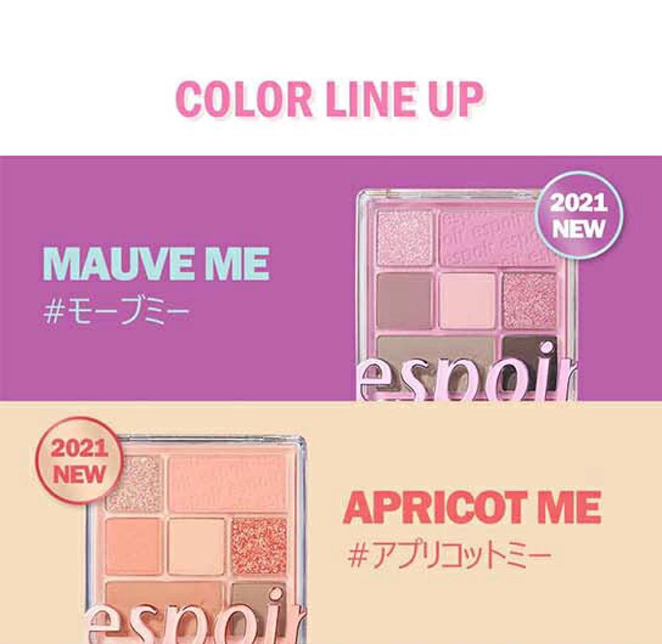 [エスポア] リアルアイパレット #05アプリコットミー・50744 コスメ cosme 【MAKEUP】espoir アイシャドウ アイ シャドウ パレット コーラル オレンジ 茶色 ブラウン ベージュ ラメ マット ワンホン 純欲 韓国コスメ エスポア 人気