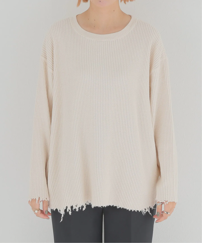 ダメージワッフルプルオーバー（JOURNAL STANDARD relume）