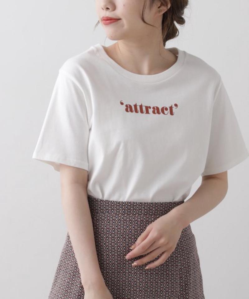 カラーロゴコンパクトTシャツ