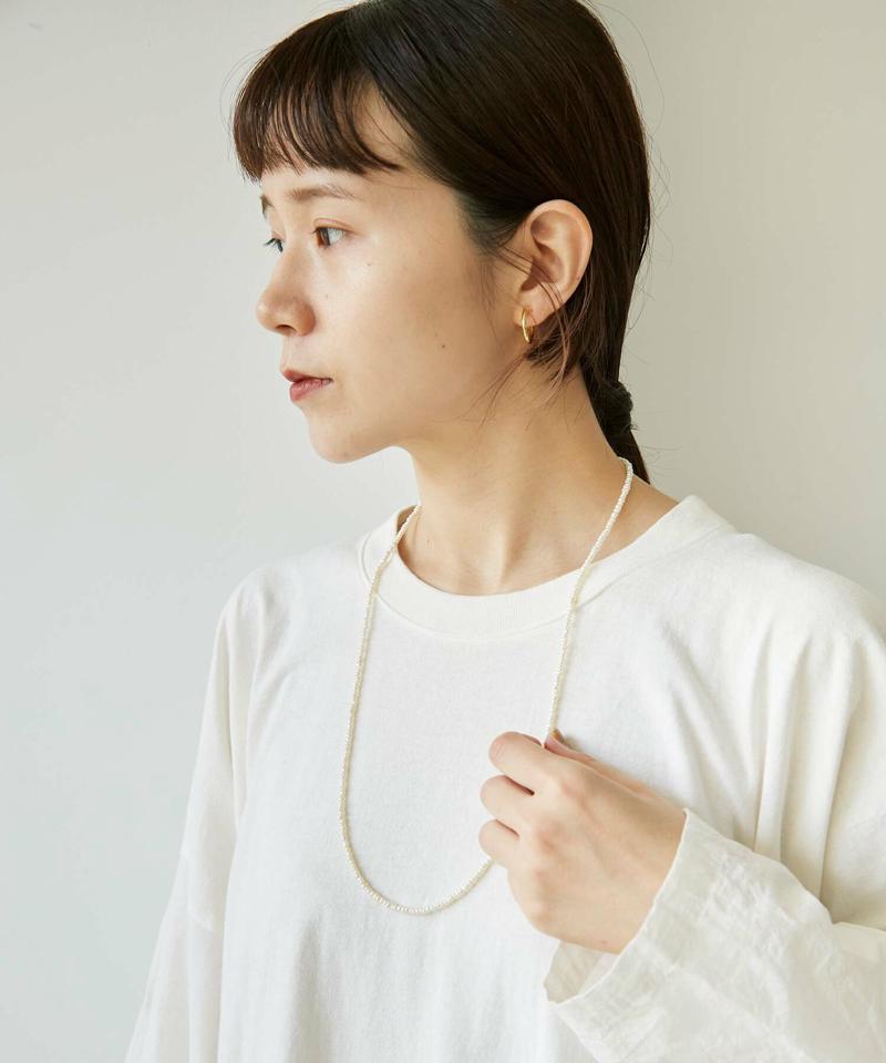 〇淡水パールロングネックレス（70cm）（note et silence.）