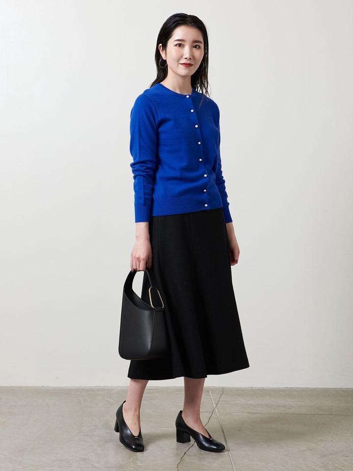 <UNITED ARROWS>ウールスムース セミフレア スカート B †