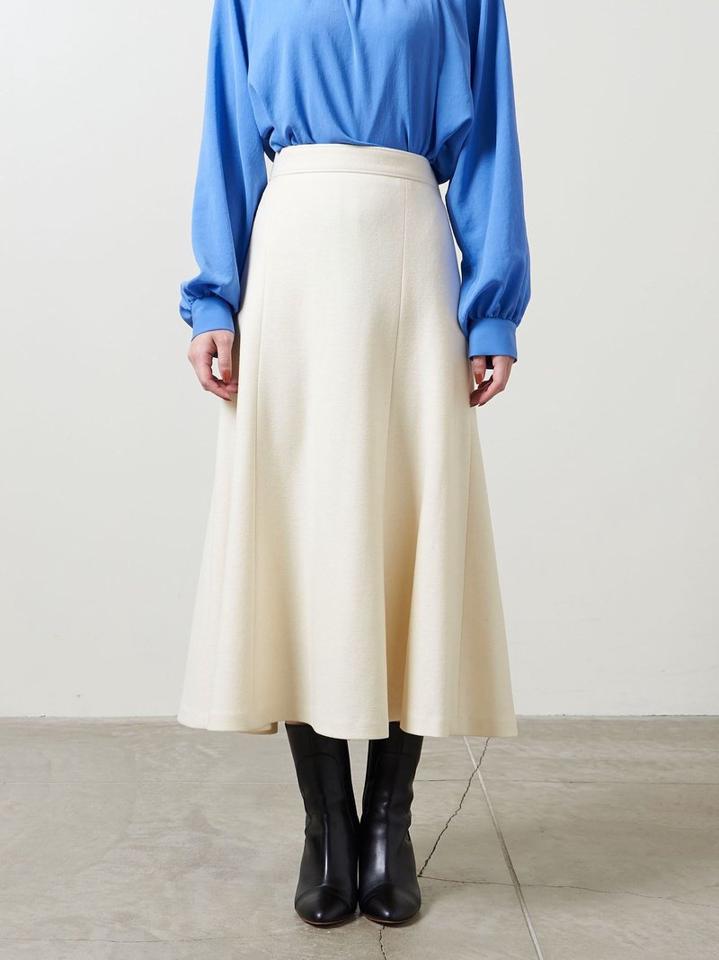 <UNITED ARROWS>ウールスムース セミフレア スカート B †