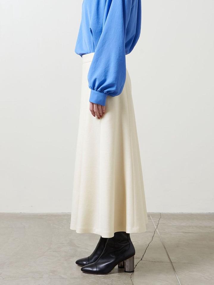 <UNITED ARROWS>ウールスムース セミフレア スカート B †