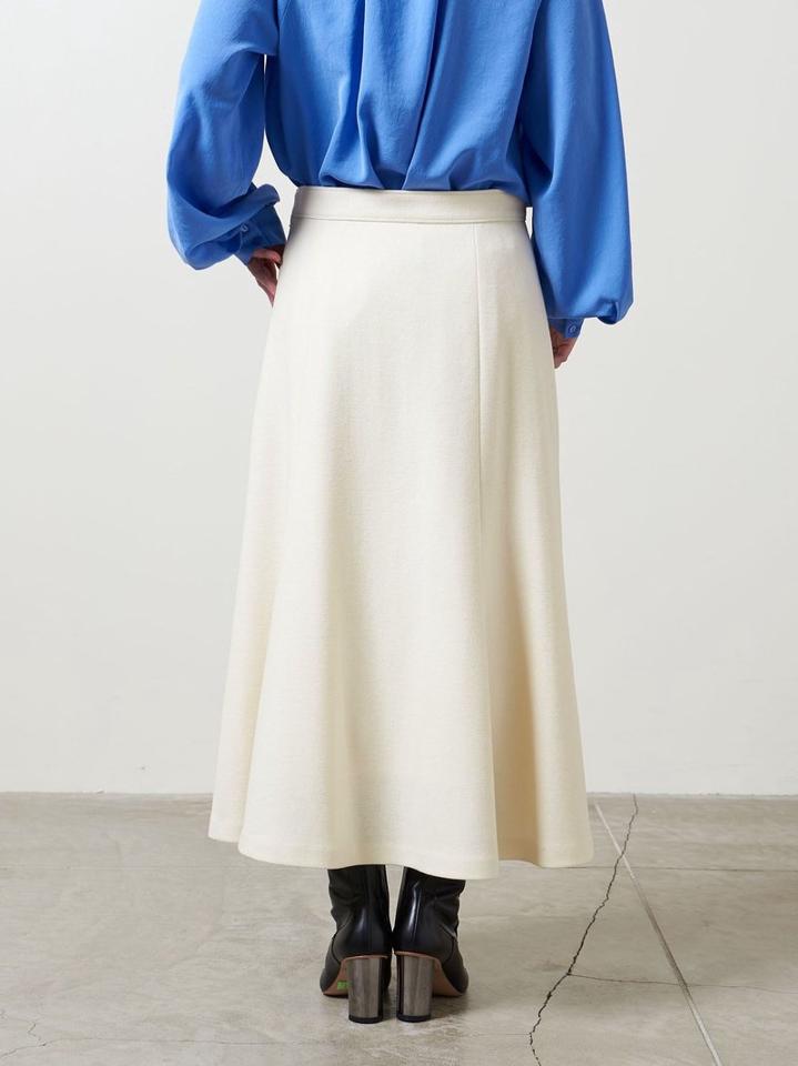 <UNITED ARROWS>ウールスムース セミフレア スカート B †