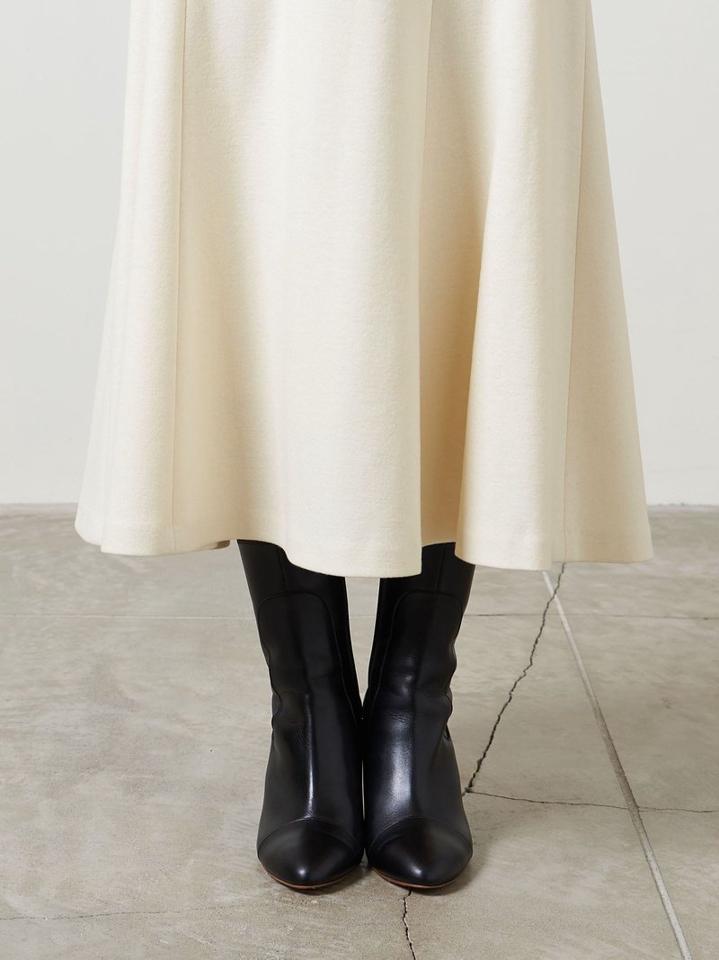 <UNITED ARROWS>ウールスムース セミフレア スカート B †