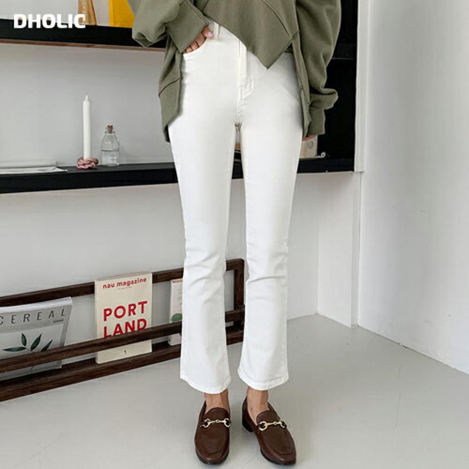 スリムセミフレアパンツ・全3色・t65500 レディース 【pt】韓国ファッション ボトムス ロング ロングパンツ スリム セミフレアパンツ 伸縮性 体型カバー ポケット シンプル ボタン カジュアル デイリー 足長 美脚 フェミニン 秋 春