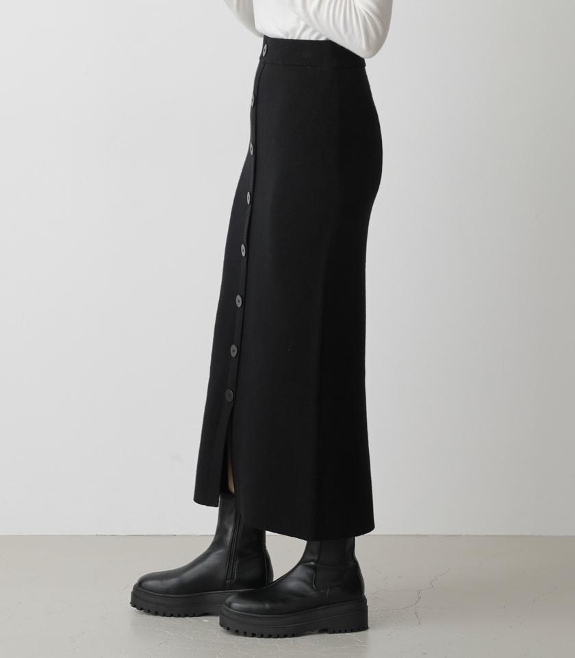 SWEATTER BUTTON TIGHT SKIRT/スウェッターボタンタイトスカート