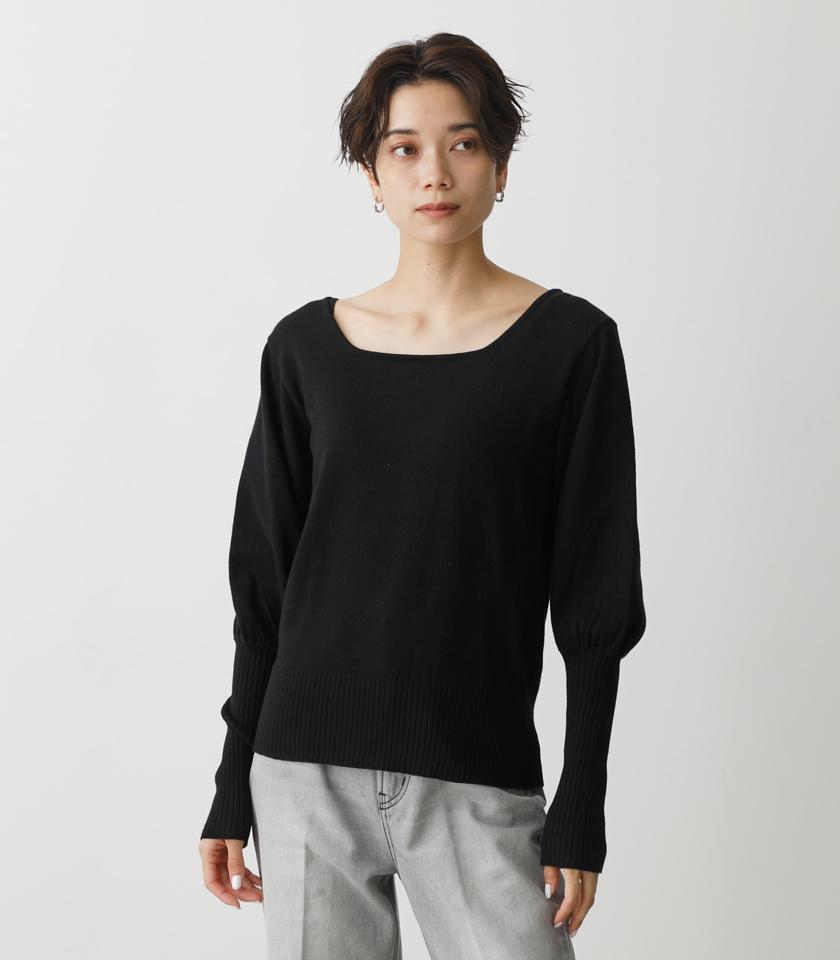 BISHOP SLEEVE KNIT TOPS/ビショップスリーブニットトップス